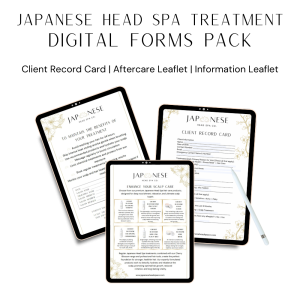 Japanese Head Spa Treatment Digital Forms Pack Japanese Head Spa Treatment Digital Forms Pack