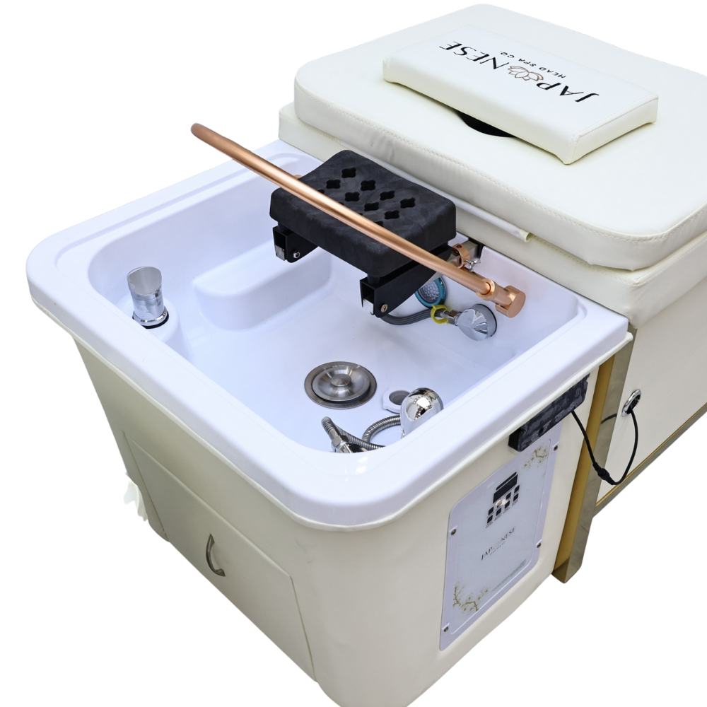 Japanski Head Spa Krema za Cijeli Krevet s Zlatnim Okvirom – Bez Priključka za Vodu