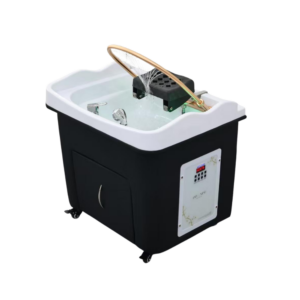 Japanski Head Spa crni Hibridni Uređaj s Ugrađenim Vodovodnim Priključkom (uključujući parnik, poklopac parnika i grijač vode)